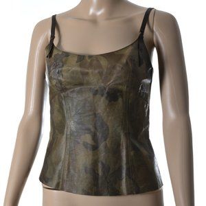 Plein Sud camouflage leather top